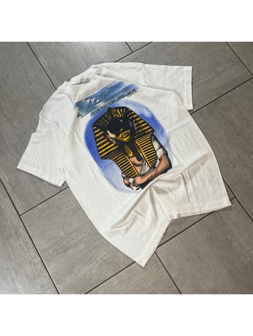 Vintage Spring Ford Afterburner Tour Band T-Shirt White Large - Picture 2 of 8